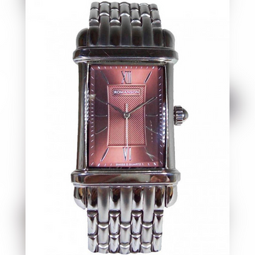 Romanson TM0338 MW WH Men's Stainless Steel Wrist Watch: Swiss Precision and Timeless Elegance