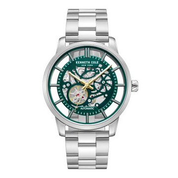 Kenneth Cole KCWGY0064305 Dark Green Automatic Skeleton Stainless Steel Watch