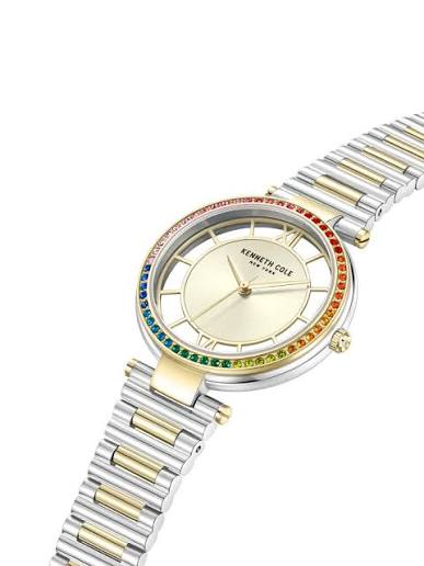 Kenneth Cole KCWLG0032901 34mm White Dial Rose Gold Ladies Quartz Watch