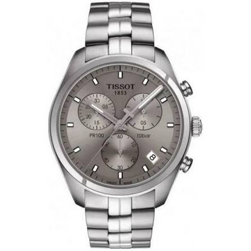Tissot PR 100 T101.417.11.071.00 41mm Grey Dial Men's Chronograph Watch