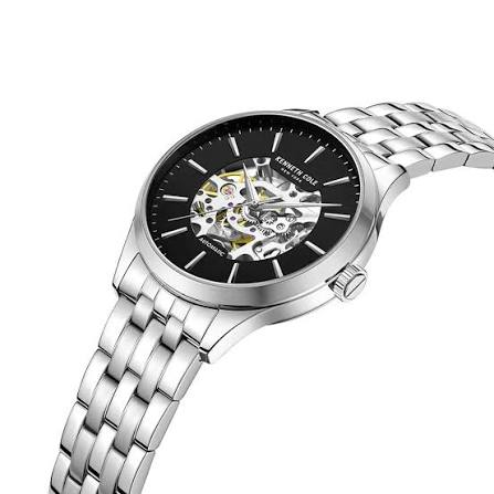 Kenneth Cole KCWGL2216907 42mm Black Dial Men's Automatic Skeleton Watch
