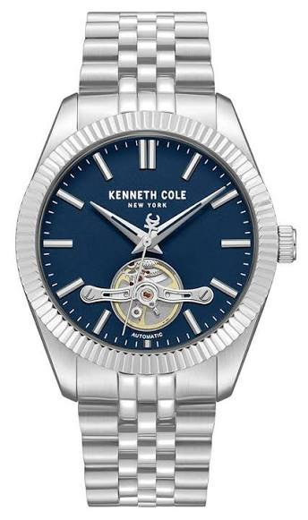 Kenneth Cole Bryant Park KCWGY0064801 43mm Blue Skeleton Dial Men's Automatic Watch