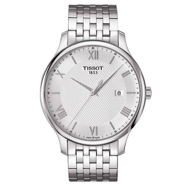 Tissot Tradition T063.610.11.038.00 42mm Silver Dial Men's Quartz Watch