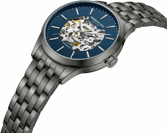 Kenneth Cole KCWGL2216904 42mm Blue Dial Men's Automatic Skeleton Watch