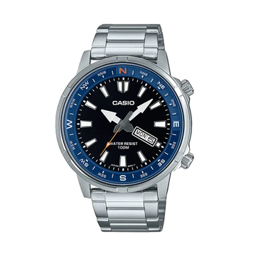 Casio MTD-130D-1A2VDF Men’s Stainless Steel Watch – 100M Water Resistant