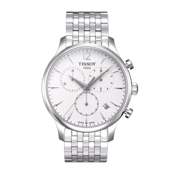 Tissot Tradition Chronograph T063.617.11.037.00 42mm White Dial Men's Quartz Watch