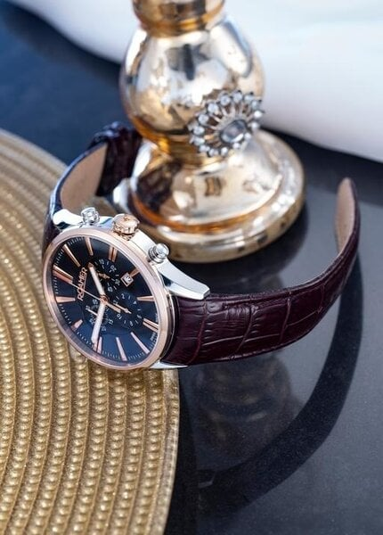 Roamer Superior Chrono 508837 41 85 05 Men’s Watch – Swiss Chronograph with Blue Dial