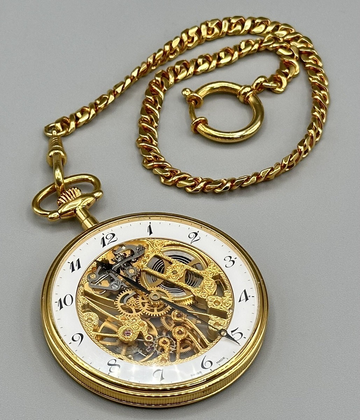 Tissot Skeleton Mechanical Pocket Watch T82.4.602.02 – Hand-Wound Classic Timepiece
