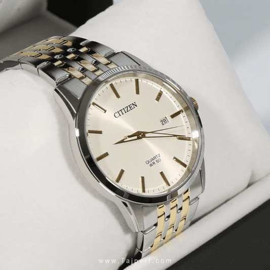 Citizen BI5006-81P Men’s Two-Tone Stainless Steel Watch with White Dial