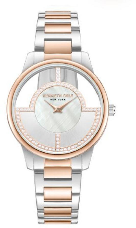Kenneth Cole New York Women's Crystalized Mother of Pearl Dial Watch  KCWLG0061503